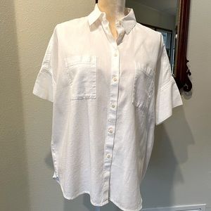 Madewell Button Down White Shirt M